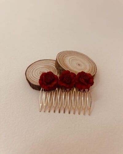 Peinecillo Flores Rojas