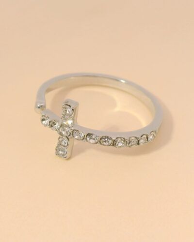 Anillo Cruz Circonitas