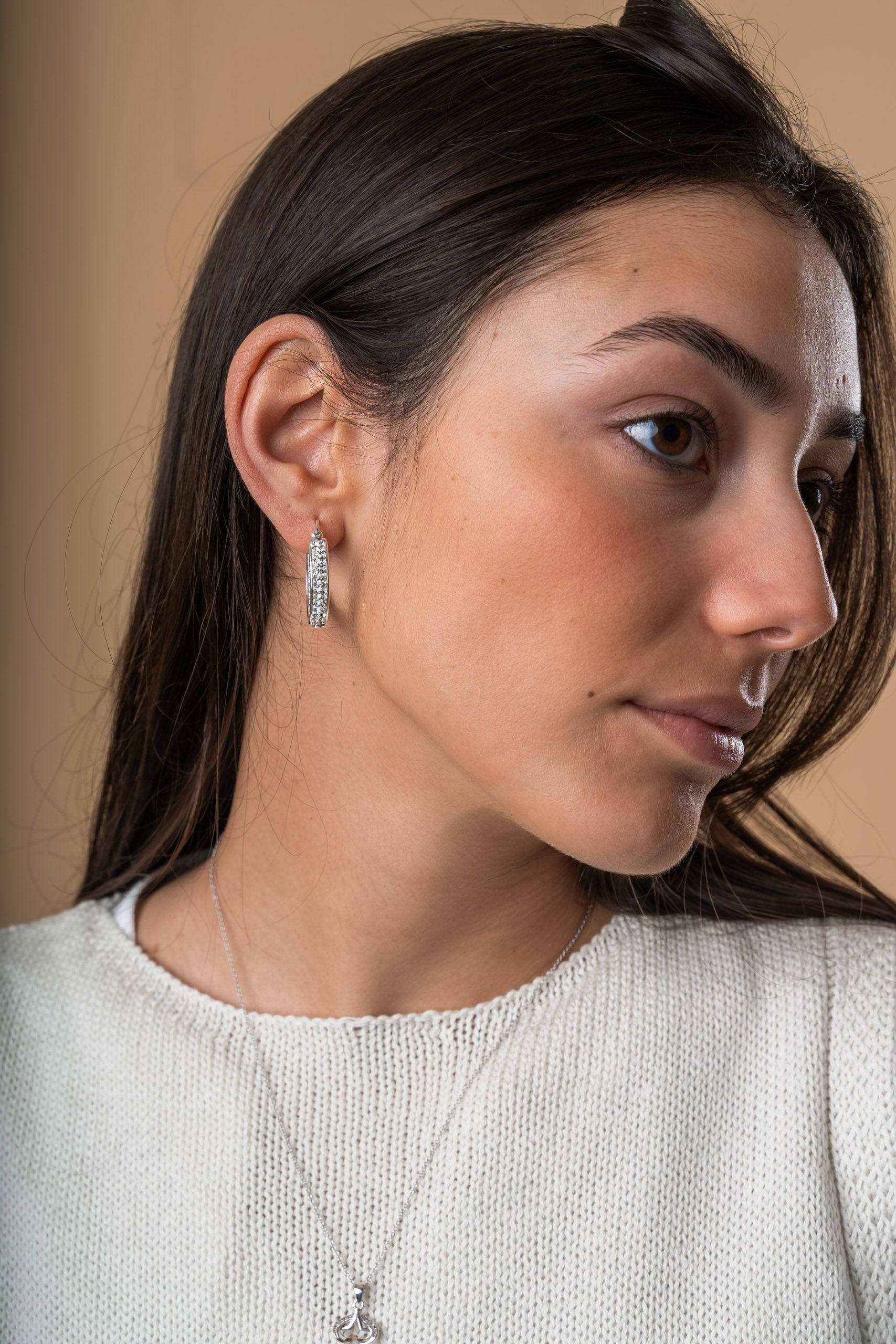 Pendientes Argollas Circonitas - Imagen 3