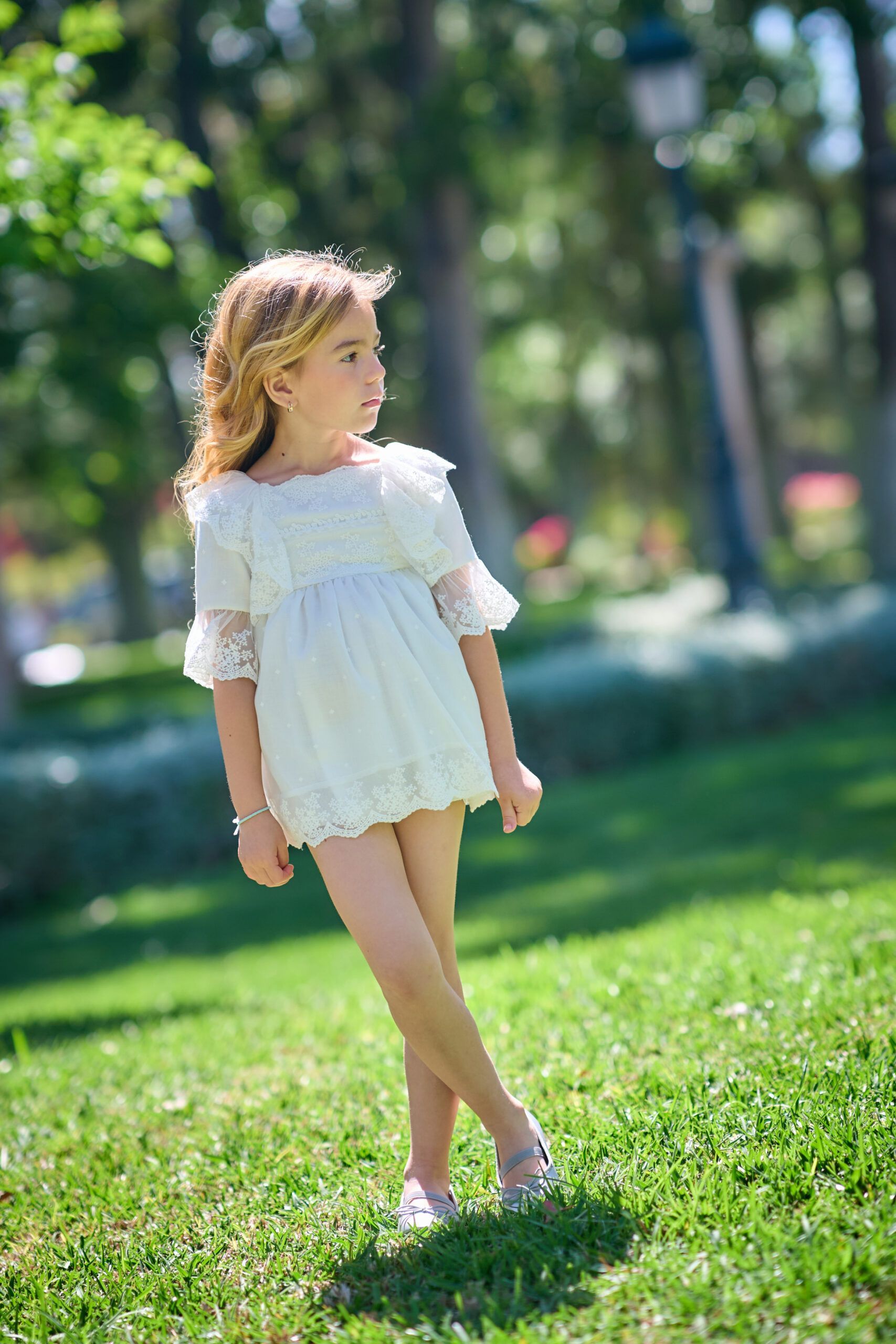 Vestido Bebé Etamin Cuadrille - Imagen 4