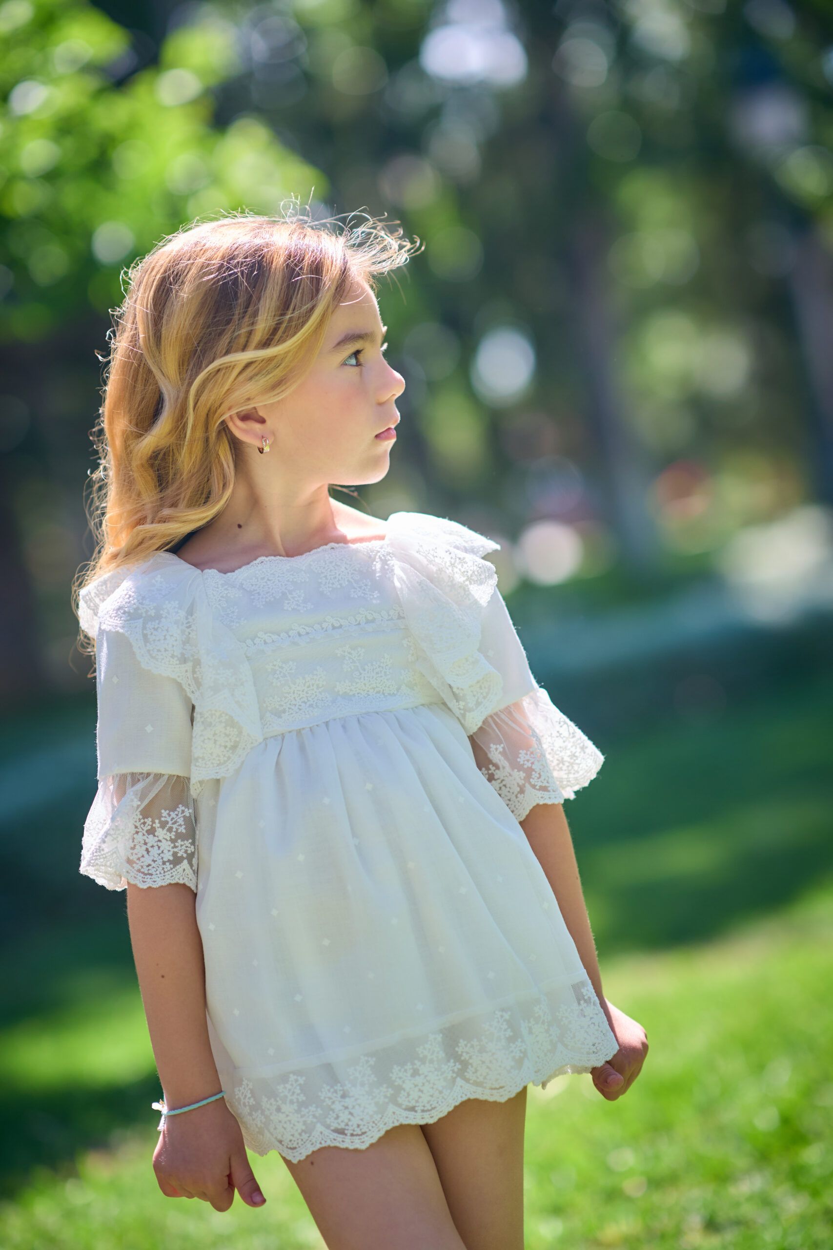 Vestido Bebé Etamin Cuadrille - Imagen 3