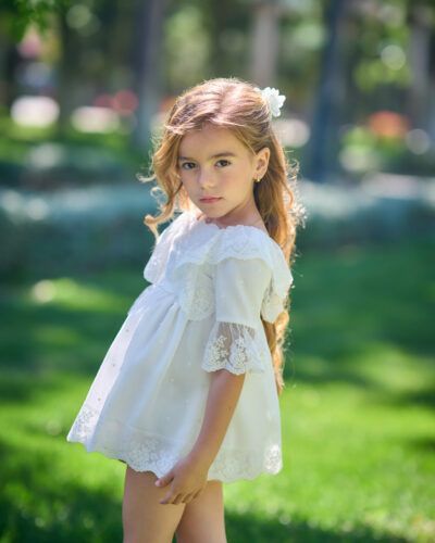 Vestido Bebé Etamin Cuadrille